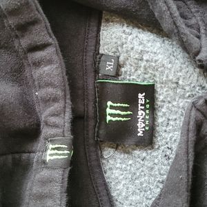 Mens Monster Energy Drink Zip-Up with Hood